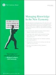 Managing knowledge in the new economy /
