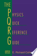 The physics quick reference guide /