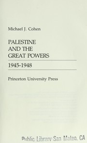 Palestine and the Great Powers, 1945-1948 /
