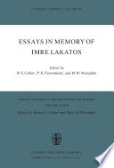 Essays in Memory of Imre Lakatos /