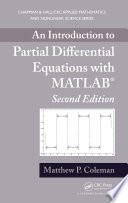 An introduction to partial differential equations with MATLAB /