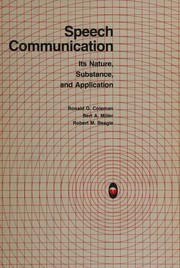 Speech communication, its nature, substance, and application /