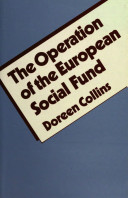 The operation of the European Social Fund /