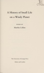 A history of small life on a windy planet : poems /