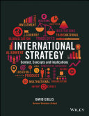 International strategy : context, concepts and implications /