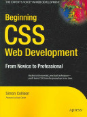 Beginning CSS web development : from novice to professional /