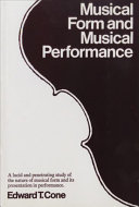 Musical form and musical performance /