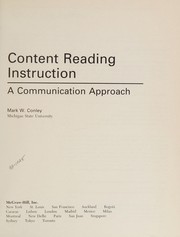 Content reading instruction : a communication approach /