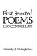 First selected poems /