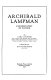 Archibald Lampman, Canadian poet of nature /