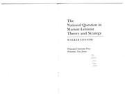 The national question in Marxist-Leninist theory and strategy /