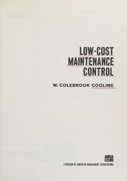 Low-cost maintenance control /