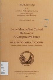 Large mammalian clawed herbivores : a comparative study /
