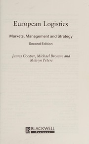 European logistics : markets, management, and strategy /