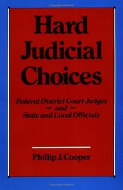 Hard judicial choices : federal district court judges and state and local officials /