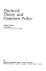 Financial theory and corporate policy /