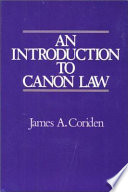 An introduction to canon law /