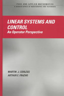 Linear systems and control : an operator perspective /