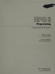 RPG II programming : a building block approach /