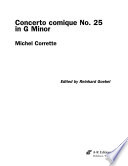 Concerto comique no. 25 in G minor /
