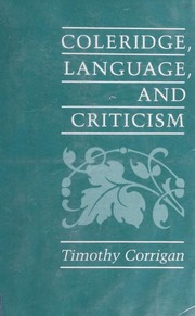 Coleridge, language, and criticism /