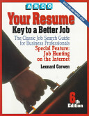 Your resume : key to a better job /