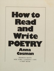 How to read and write poetry /