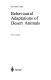 Behavioural adaptations of desert animals /