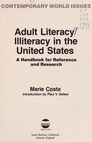 Adult literacy/illiteracy in the United States : a handbook for reference and research /