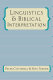 Linguistics & biblical interpretation /