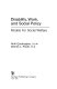 Disability, work, and social policy : models for social welfare /