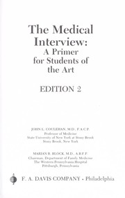 The medical interview : a primer for students of the art /