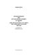 L'établissement des dynasties des Chérifs au Maroc et leur rivalité avec les Turcs de la Régence d'Alger, 1509-1830 /