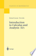 Introduction to Calculus and Analysis /