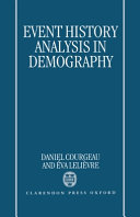 Event history analysis in demography /