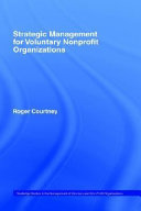 Strategic management for voluntary nonprofit organizations /