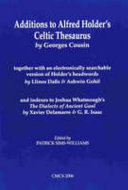 Additions to Alfred Holder's Celtic thesaurus /