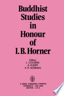 Buddhist Studies in Honour of I.B. Horner /