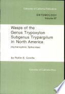 Wasps of the genus Trypoxylon subgenus Trypargilum in North America : Hymenoptera, Sphecidae /