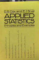Applied statistics : principles and examples /
