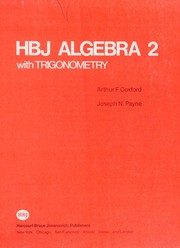 HBJ algebra 2 with trigonometry /