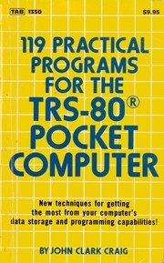 119 practical programs for the TRS-80 pocket computer /