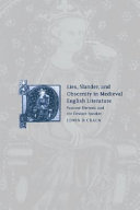 Lies, slander, obscenity in medieval English literature : pastoral rhetoric and the deviant speaker /