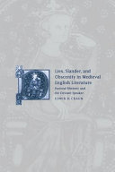 Lies, slander, obscenity in medieval English literature : pastoral rhetoric and the deviant speaker /