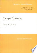 Cocopa dictionary /