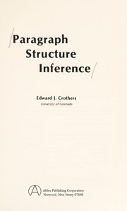 Paragraph structure inference /