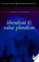 Liberalism and value pluralism /