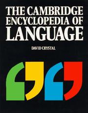 The Cambridge encyclopedia of language /