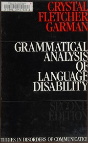 Grammatical analysis of language disability /