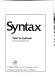 Syntax /